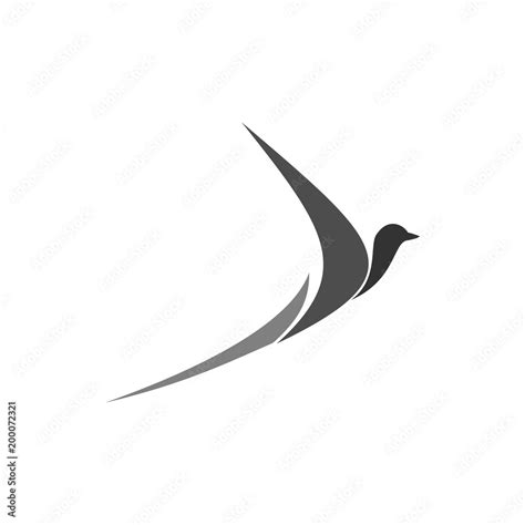 Abstract Bird Logo Design Creative Stock Vector Adobe Stock