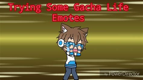 Trying Some Emotes On Gacha Life Gl Youtube