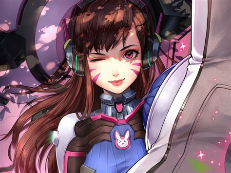 Overwatch Dva Fanart Anime