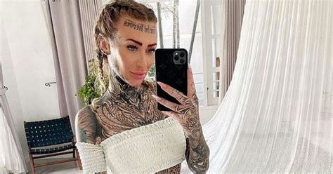 Onlyfans Model Is Who Is Britain S Most Tattooed Woman Shares Pics Of How She Looked Before