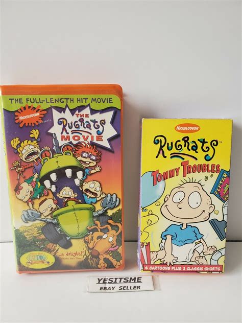 The Rugrats Movie VHS And Rugrats Tommy Troubles VHS Lot EBay