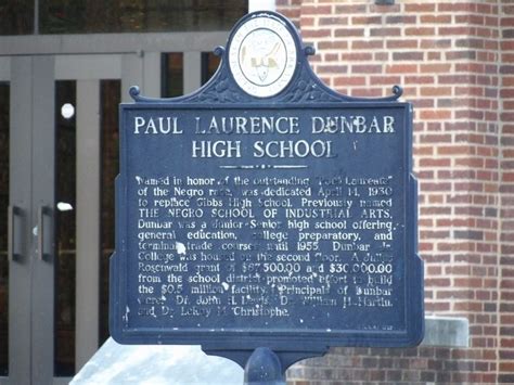 Paul Laurence Dunbar High School Historical Marker