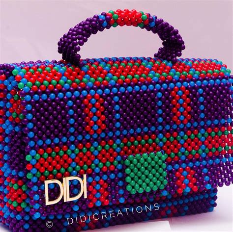 Didi Beaded Bag Small Etsy Beaded Bags Beaded Pouch Bag Knitted Bags