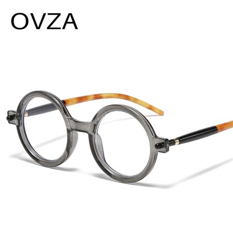 Ovza 2023 New Retro Vintage Eyeglass Frame Women Round Glasses Frame Men Punk Style S1171
