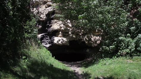 Cave Entrance In Woodland Mystery Natural Wonder Beautiful Landscape