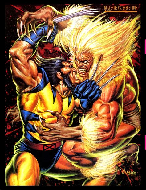 Wolverine Vs Sabretooth By Dusko Fumetti Supereroi E