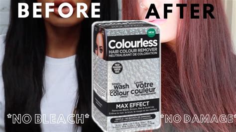 Remove Permanent Black Hair Dye At Home No Bleach No Damage