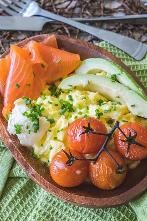 Visit this site for details: Smoked Salmon Breakfast Bowl | Living Chirpy