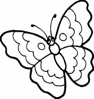 Mariposa para colorear para niños. Dibujo de Mariposa para niños para colorear y pintar.
