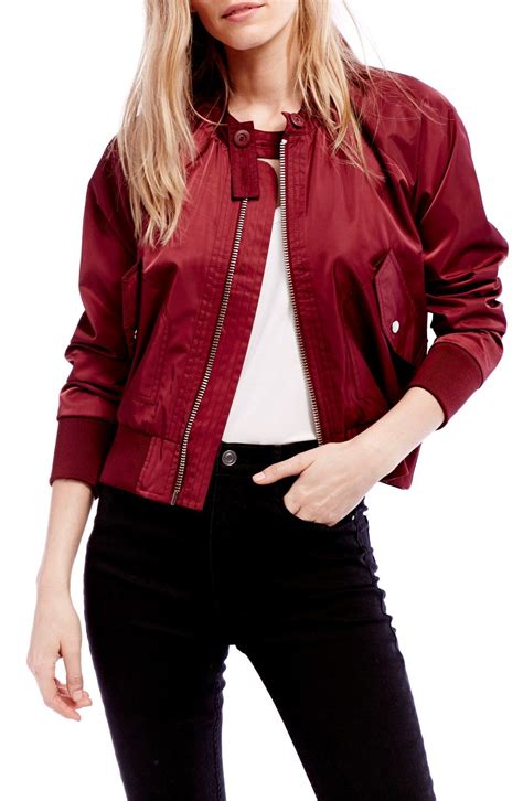 Midnight Red Bomber Jacket Blazer Jackets For Women Bomber Jacket