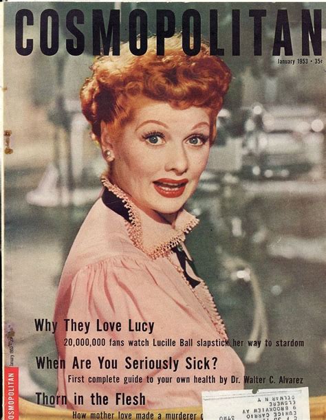 January 1953 Cover With The Late Lucille Ball Love Lucy Lucille Ball I Love Lucy