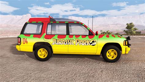 Gavril Roamer Tour Car Jurassic Park For Beamng Drive