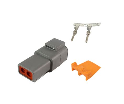 Dtp Series Deutsch Receptacle Connector Kit Size 12 Contacts 2 Circuit