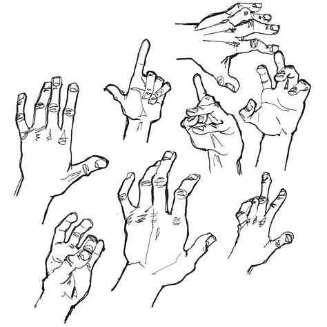 Left Hand Sketching Practice Drawing