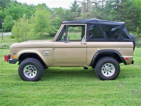 Buy Used 1969 Custom One Of A Kind Early Ford Bronco 8cyl Automatic 4x4