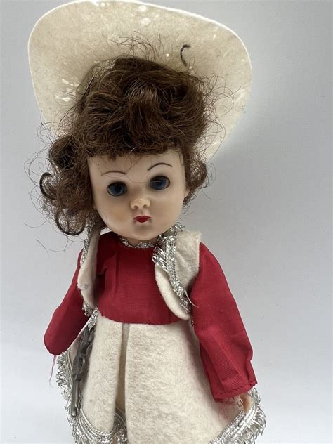 Vintage Vogue Ginny Cowgirl Doll 1950s Hard Plastic Bent Knee Walker 8
