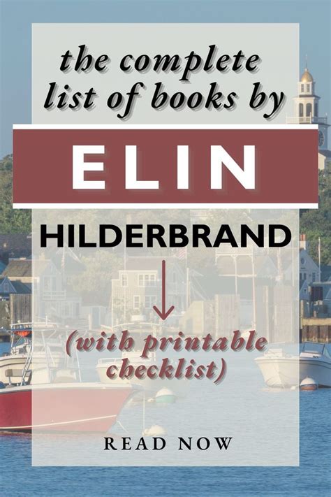 Get A Fully Updated List Of All Elin Hilderbrand Books In Order With