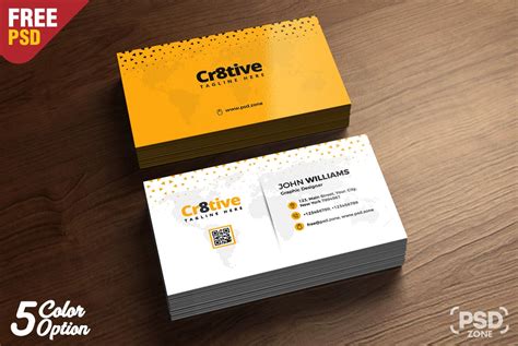 Customize your business card template to distinguish your business from your competitors. Simple Business Card Design Template PSD - Download PSD