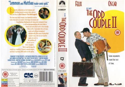 The Odd Couple Ii 1998 On Cic Video United Kingdom Vhs Videotape