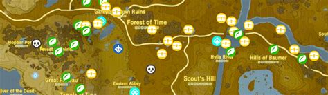 Zelda Breath Of The Wild All Shrines Location Map Bdarobo