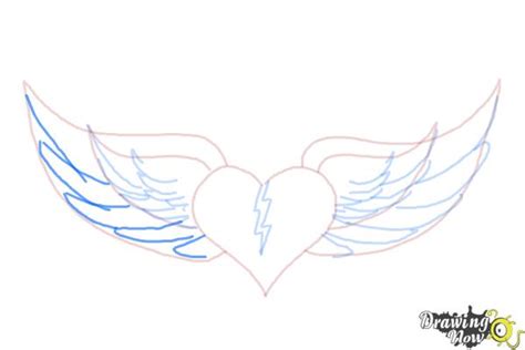 This is a piece i did broken heart with wings. How to Draw a Broken Heart With Wings - DrawingNow