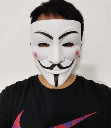 Junyulim Anonymous Vendetta Hacker Mask Guy Fawkes Game Master Costume