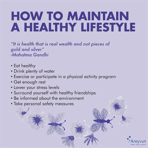 How to Maintain a Healthy Lifestyle | Areyvut