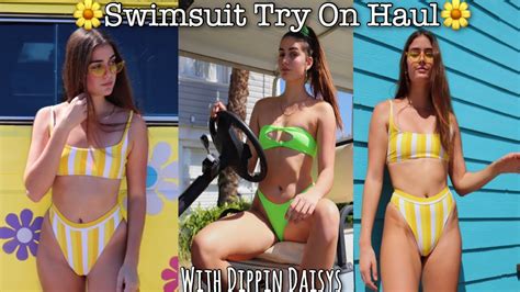 Swim Suit Try On Haul With Dippin Daisys Youtube