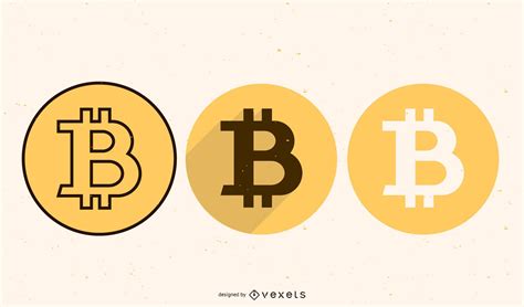 Bitcoin Logo Icons Vector Download