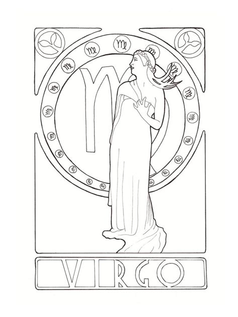 Virgo Coloring Pages at GetColorings.com | Free printable colorings