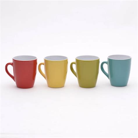 Mugs Taza Cerámica Set X 4 Color Mica