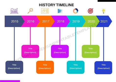History Timeline Printable Template In Pdf And Word Pack Of 3