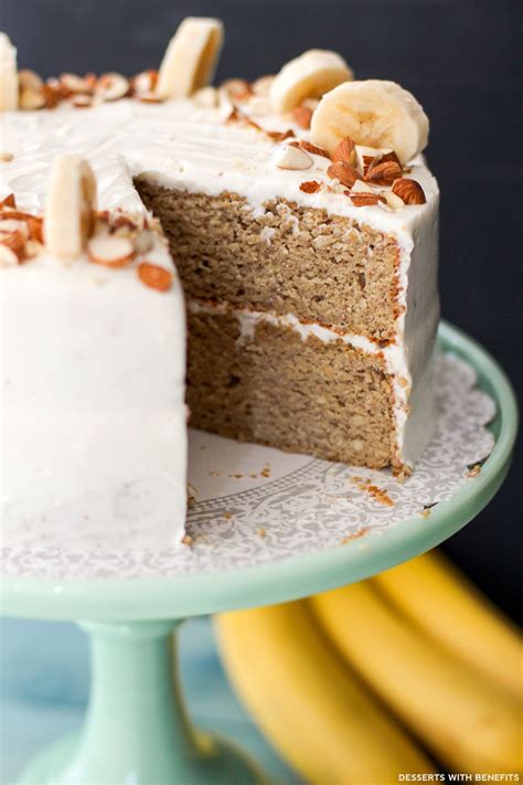 Gluten Free Healthy Banana Cake With Cream Cheese Frosting Recipe