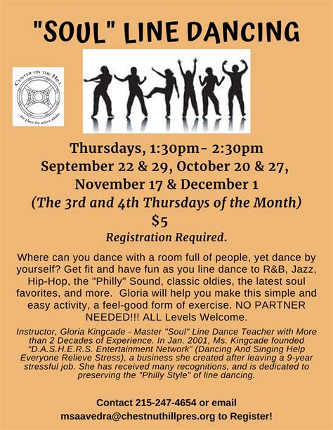Sep 22 Soul Line Dancing Chestnut Hill Pa Patch