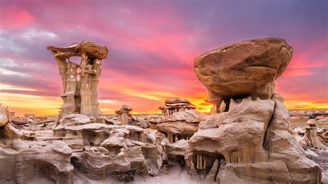 Inside The Bisti Badlands In New Mexico