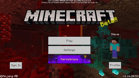 Bedrock Edition Beta 116064 Official Minecraft Wiki
