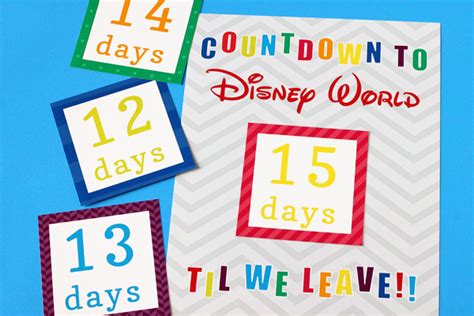 6 Best Images Of Disney World Countdown Printable Disney World