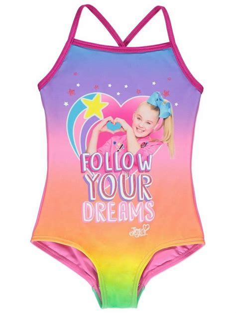 Jojo Siwa Follow Your Dreams Swimsuit Swim Costume Limited Stock 12 13