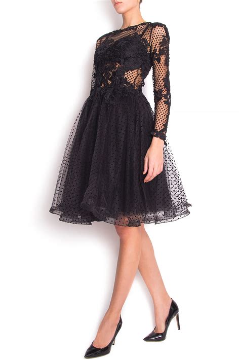 Layered Embroidered Lace And Tulle Mini Dress Midi Dresses Made To