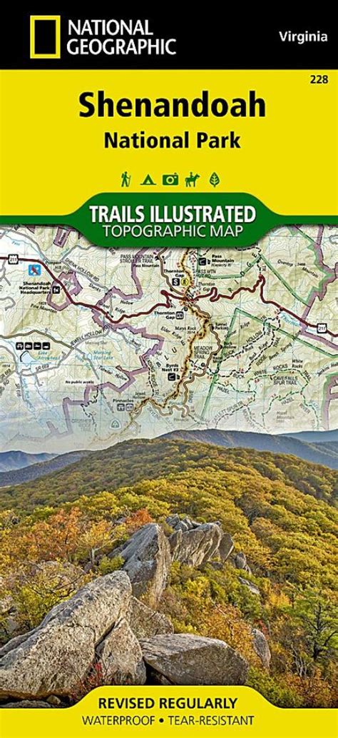 Shenandoah National Park Map 228 By National Geographic Maps