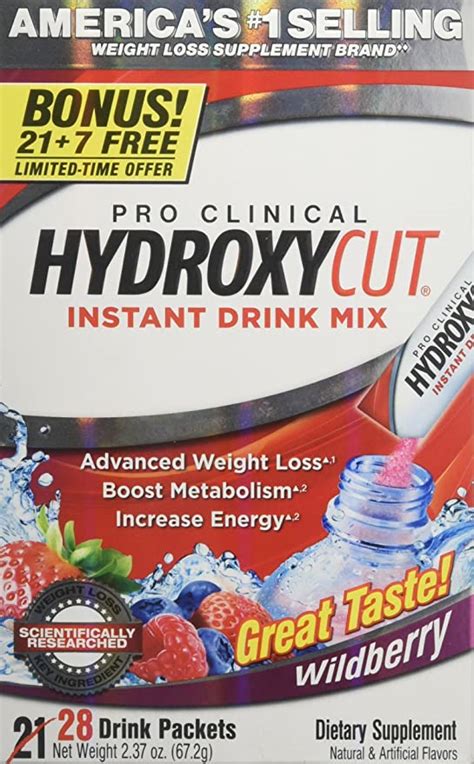 Hydroxycut Drink Mix Weight Loss And Energy Supplement 672 Grams 2 Pack Supplement Insights