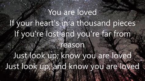 Love as a word for a score of zero has been used in the sport of tennis since the late 1800s. "You Are Loved"- Stars Go Dim (Lyrics) - YouTube