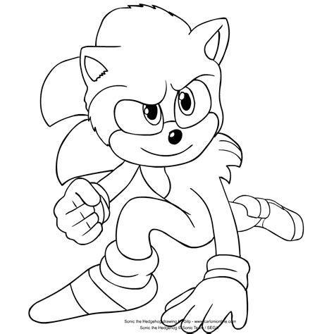 Ausmalbilder 4 Sonic The Hedgehog