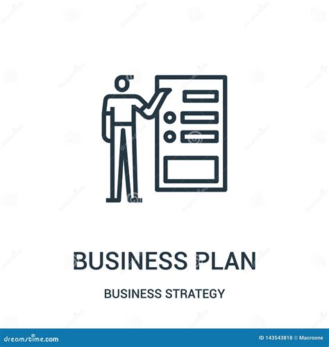 Business Plan Icon Vector From Business Strategy Collection Thin Line