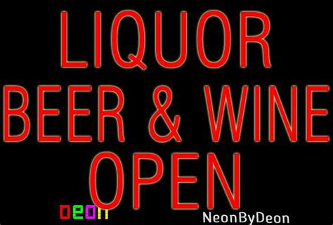 25x19 Neon By Deon Liquor Beer Wine Open Led Neon Sign Wremote
