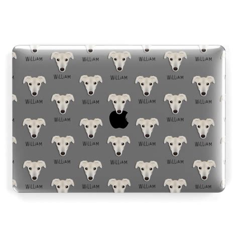 Lurcher Icon With Name Macbook Case Dyefor