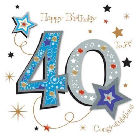 Use these 40th birthday wishes, messages, and sayings to someone just entering his or her 40's. Happy 40th Birthday Greeting Card By Talking Pictures ...