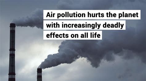 Air Pollution Deadly Effects On Life Youtube