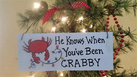 Crabby Christmas Holiday Decoration With Images Holiday Decor