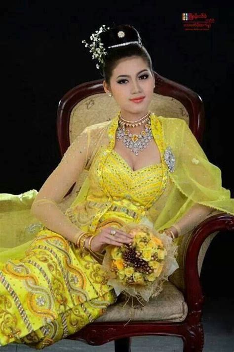 Burmese Bride Traditional Dresses Myanmar Traditional Dress Burmese Girls